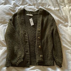 Loft Olive Green Cardigan